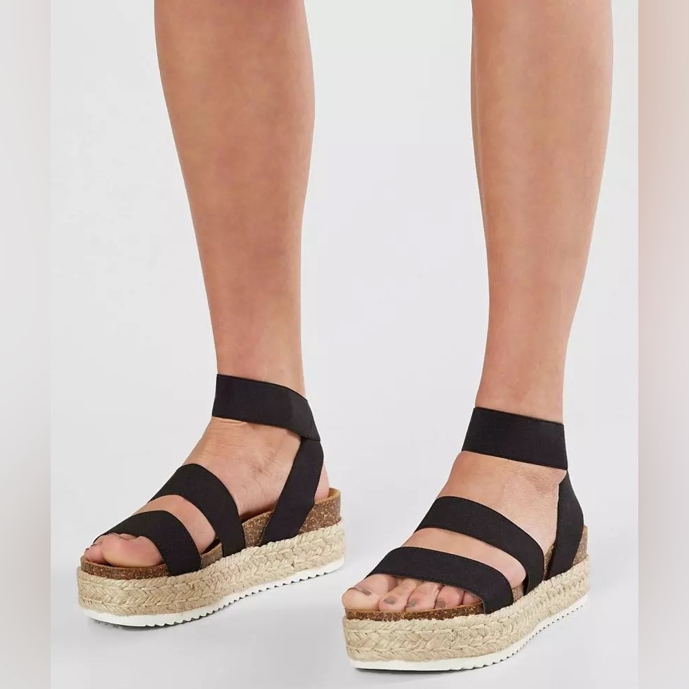 Steve Madden Kimmie Platform Sandal black size 8